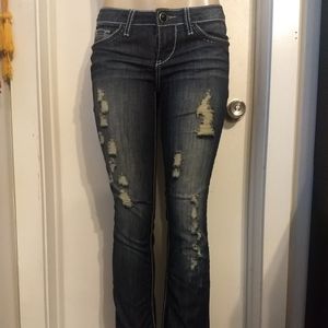 Stylish YMI Ripped Blue Jeans Size 27